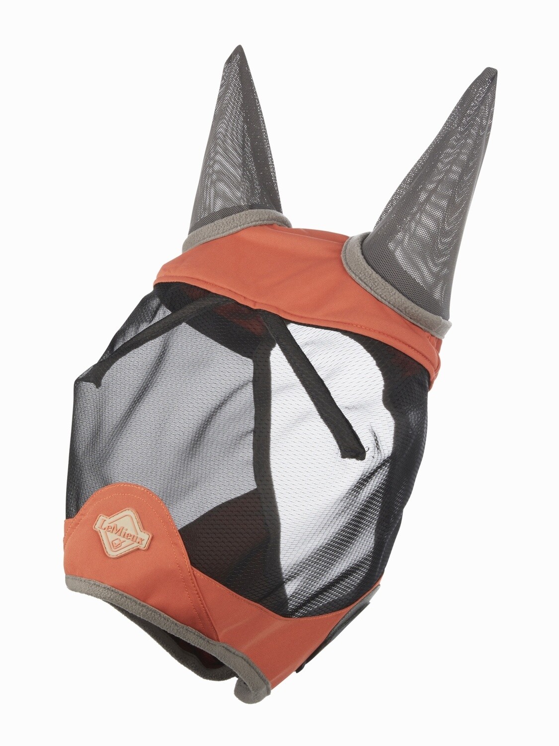 LeMieux Fly Mask Visor-Tek Apricot, Detail: Half Mask, Size: X-Full