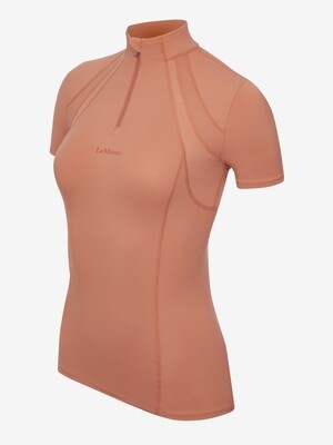 LeMieux Baselayer Korte Mouwen Mia Dames, Color: Apricot, Size: XL