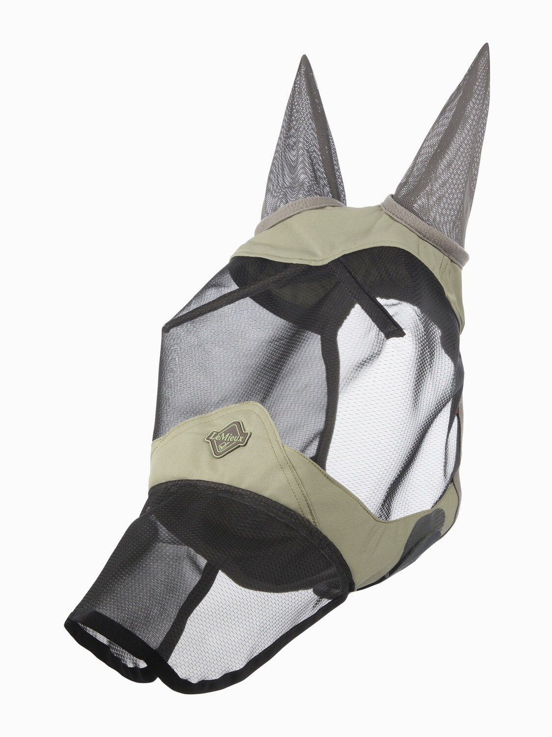 LeMieux Fly Mask Visor-Tek Fern, Detail: Half Mask, Size: X-Full