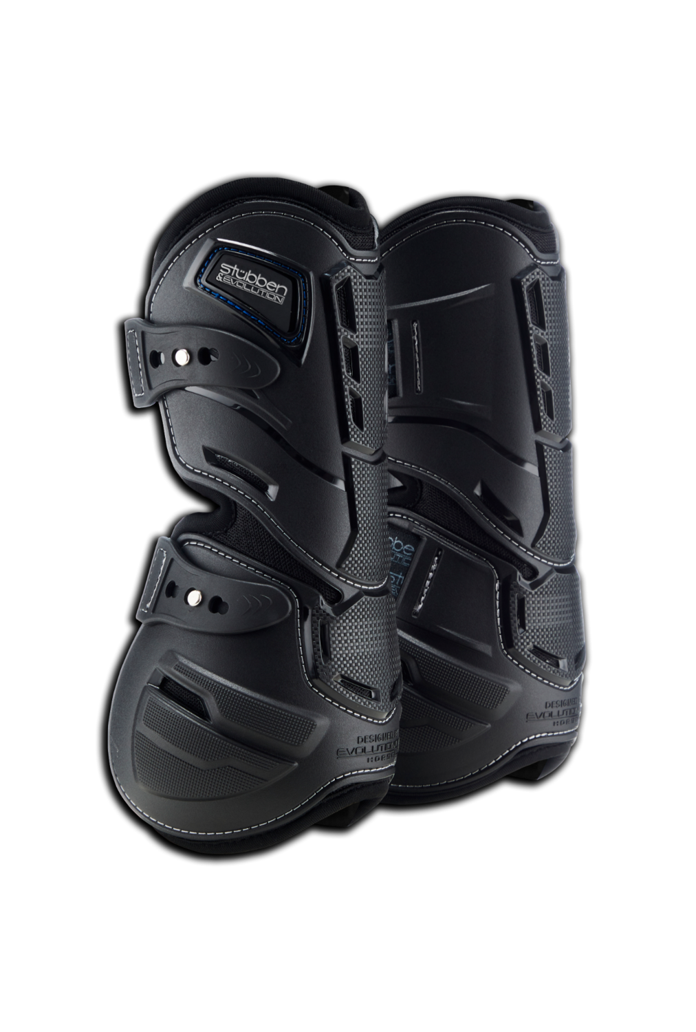 Stübben Hybrid Tendon Boots, Color: Black, Size: M