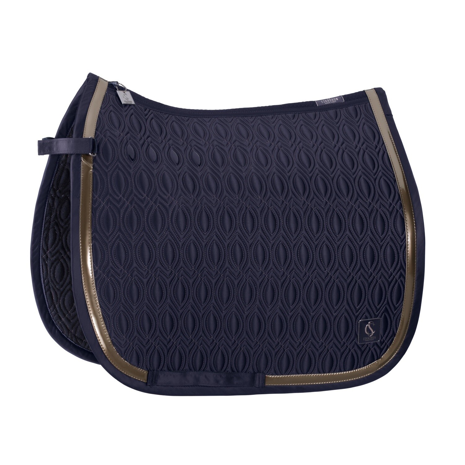 Tapis de selle Mattgloss Contrast Classic Sports 24, Color: Navy, Size: Full, Type: Dressage