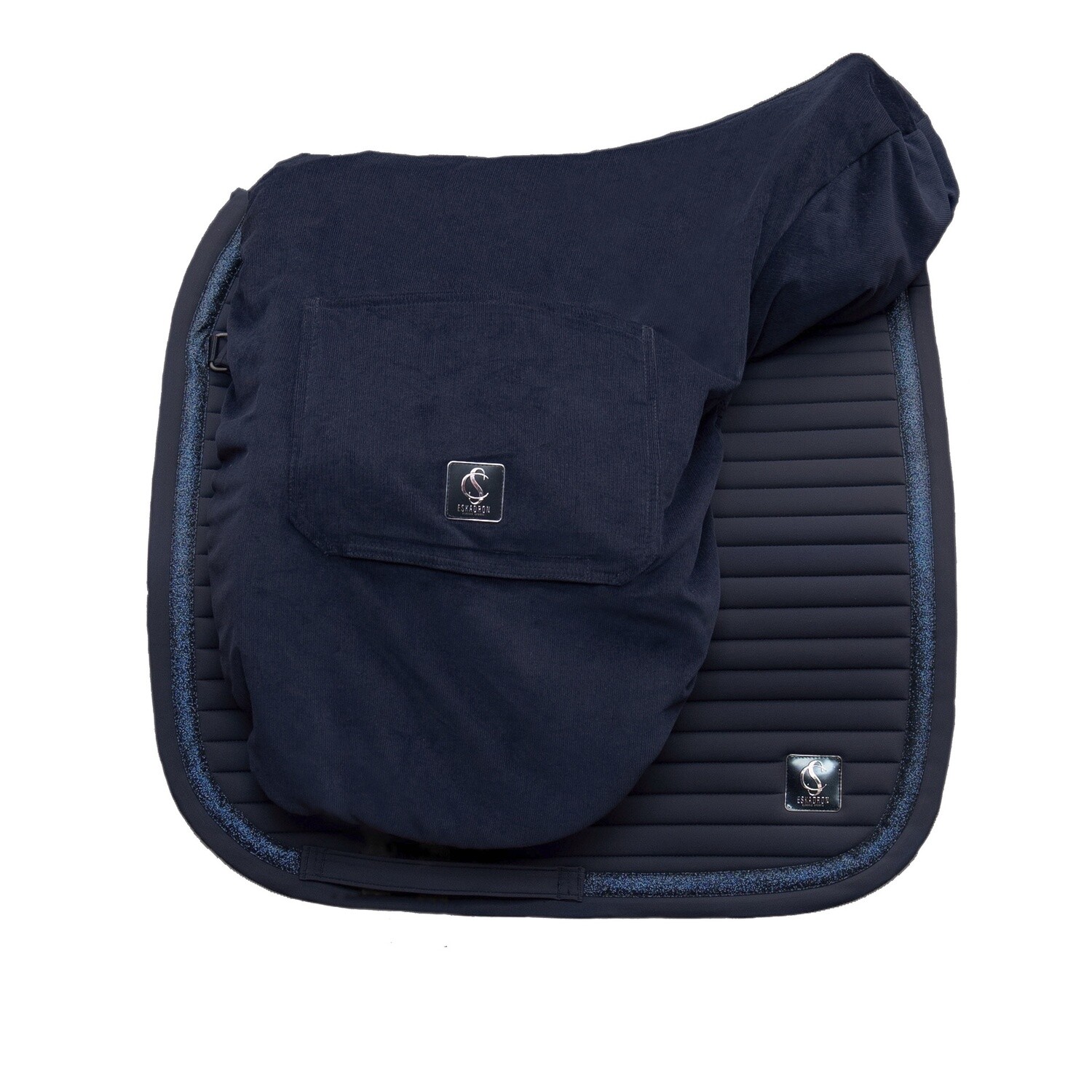 Eskadron Saddle Cover Cord Classic Sports 24, Color: Navy