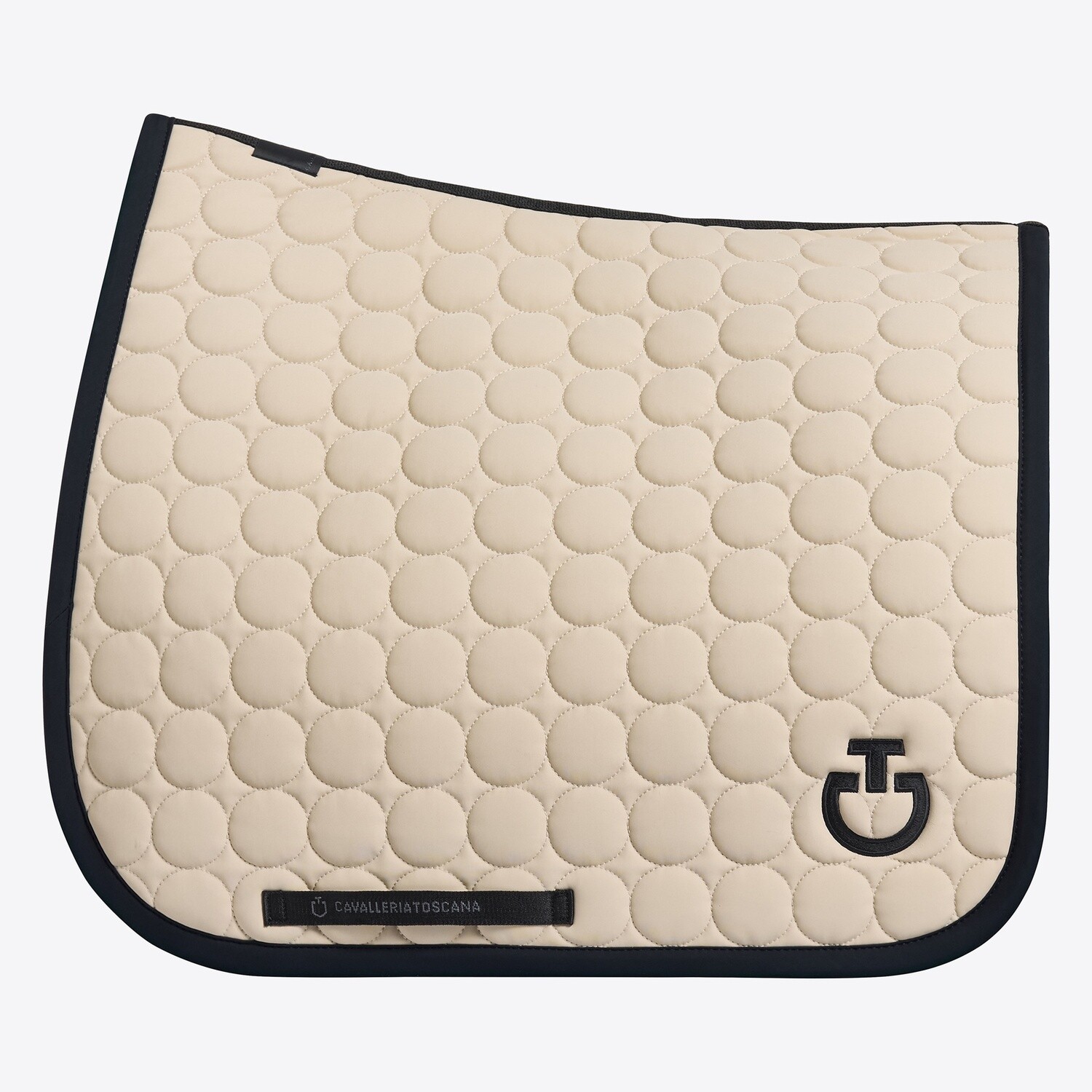 Cavalleria Toscana Saddle Pad Circle Quilted, Color: Beige (1099), Size: Dressage - Full
