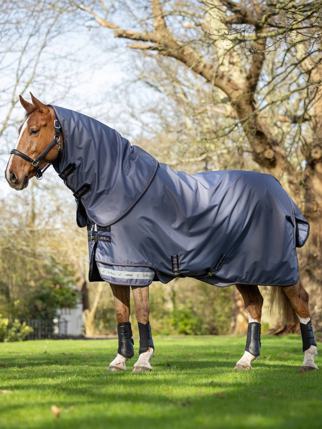 LeMieux Turnout Horse Blanket Arika Ripstop Jay Blue, Size: 110/160/5.3, Dikte: 0g