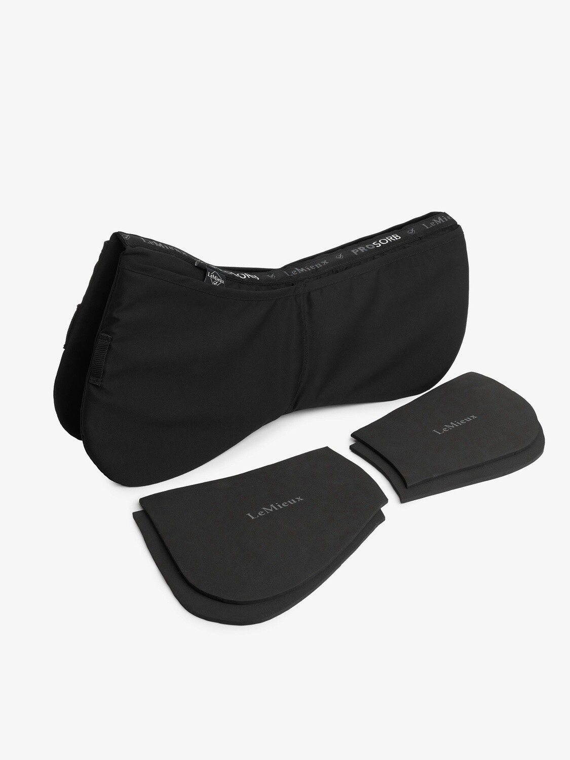 LeMieux Saddle Pad ProSorb Adjustable, Color: Black, Size: Full