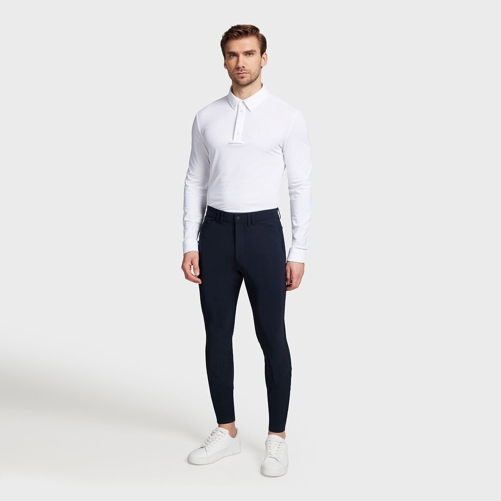 Samshield Men&#39;s Breeches Raphael Full Grip, Color: Navy, Size: S