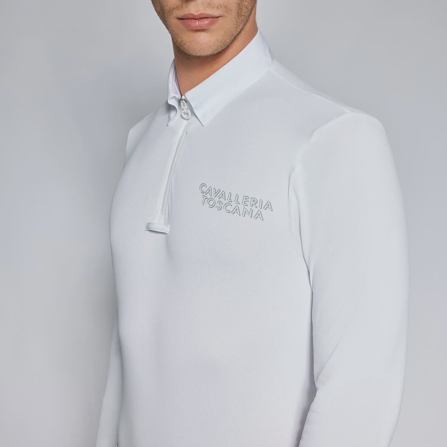 Cavalleria Toscana Competition Polo Shirt Men, Color: Wit, Size: XS