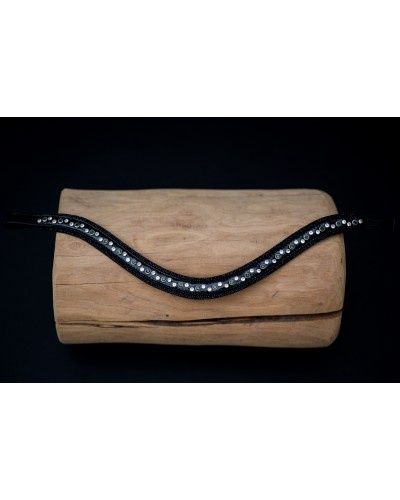 HB Showtime True Love Browband, Color: Black/White, Size: Full