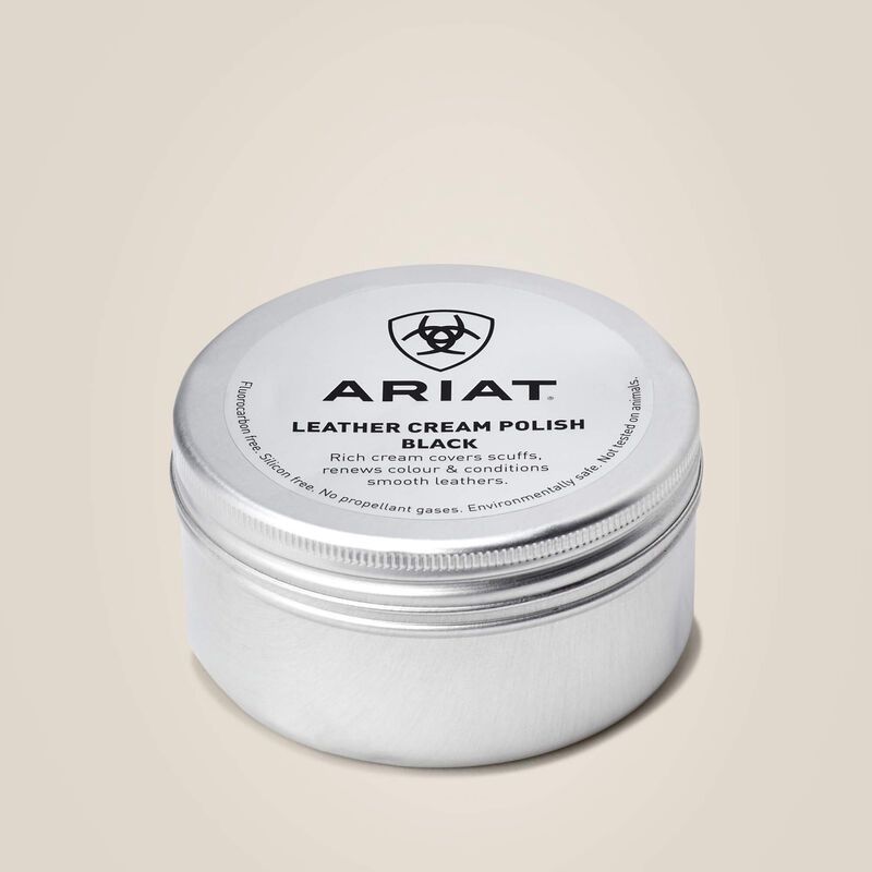 Ariat Leather Cream Shoe Polish, Color: Black