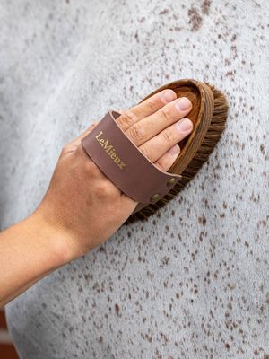 LeMieux Artisan Soft Brush Speckled Brown
