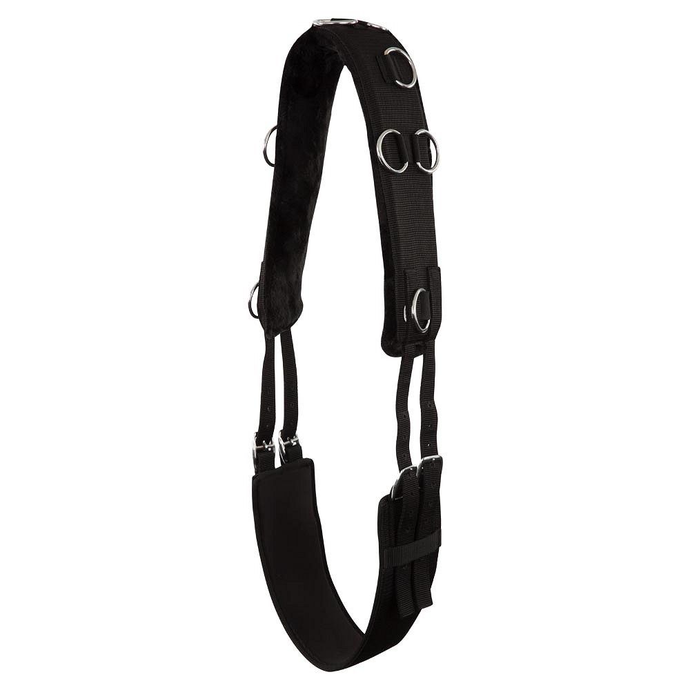 Premiere Lunging Girth Artificial Fur, Color: Black, Size: Full