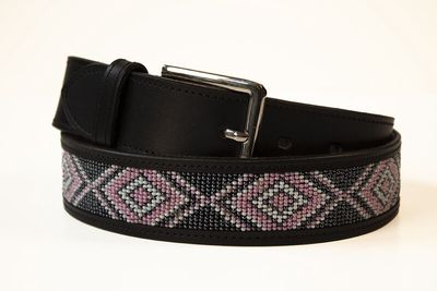 LJ Leathers Belt Pearl