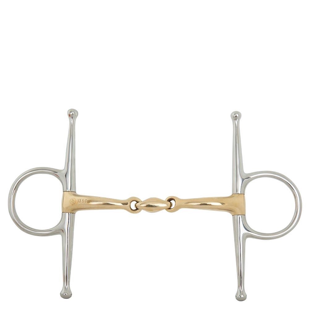 BR Double broken snaffle Soft Contact, Size: 12.5cm, Dikte: 14mm