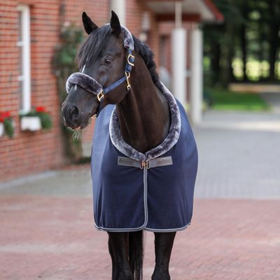 Show-Line Fleece, Color: Navy/Grey, Dikte: 400g, Size: 125/175/5.9