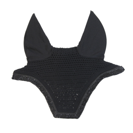 Kentucky Ear Net Wellington Glitter Stone Soundless, Color: Zwart, Size: Full