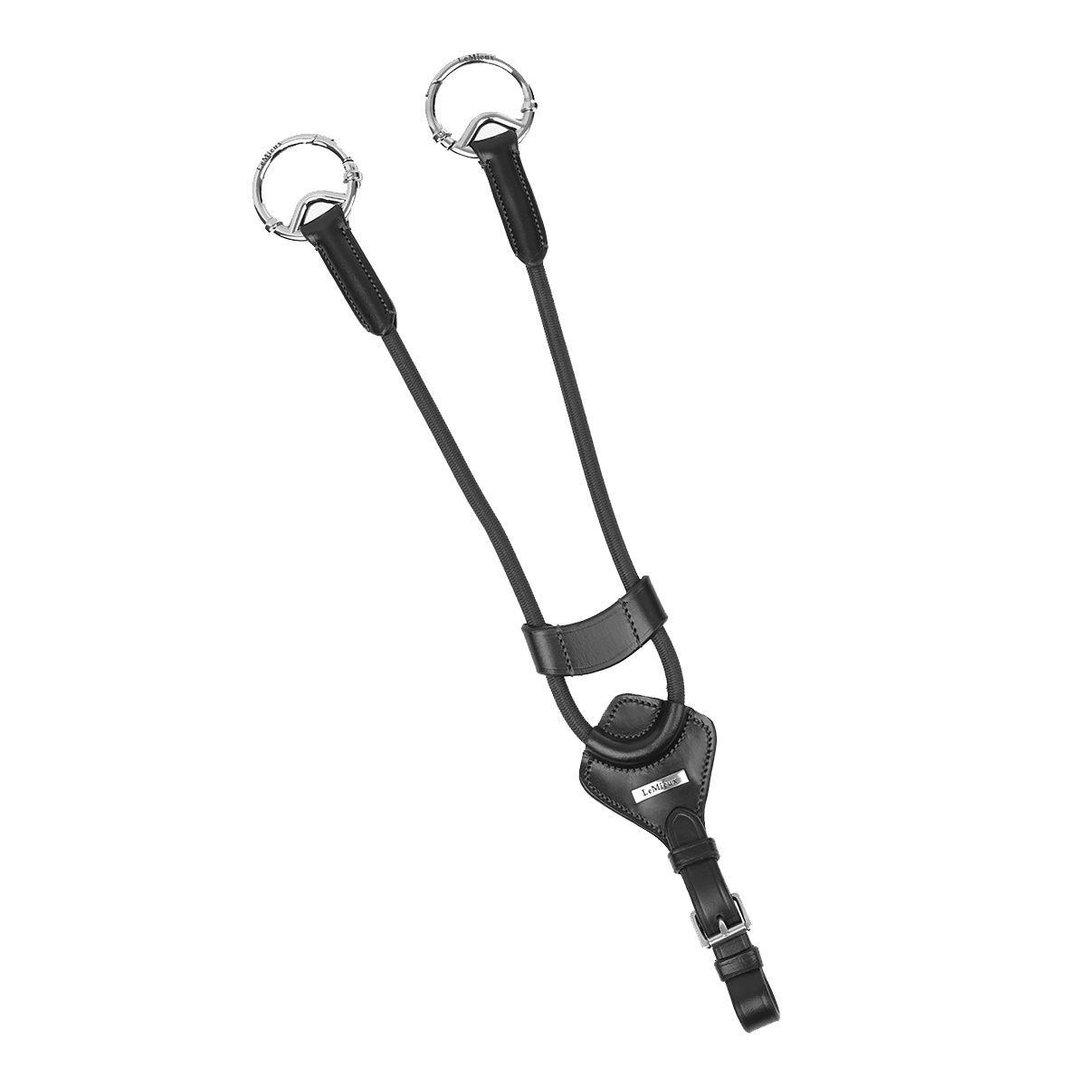 LeMieux Elastic Martingale, Color: Black/Silver, Size: Full