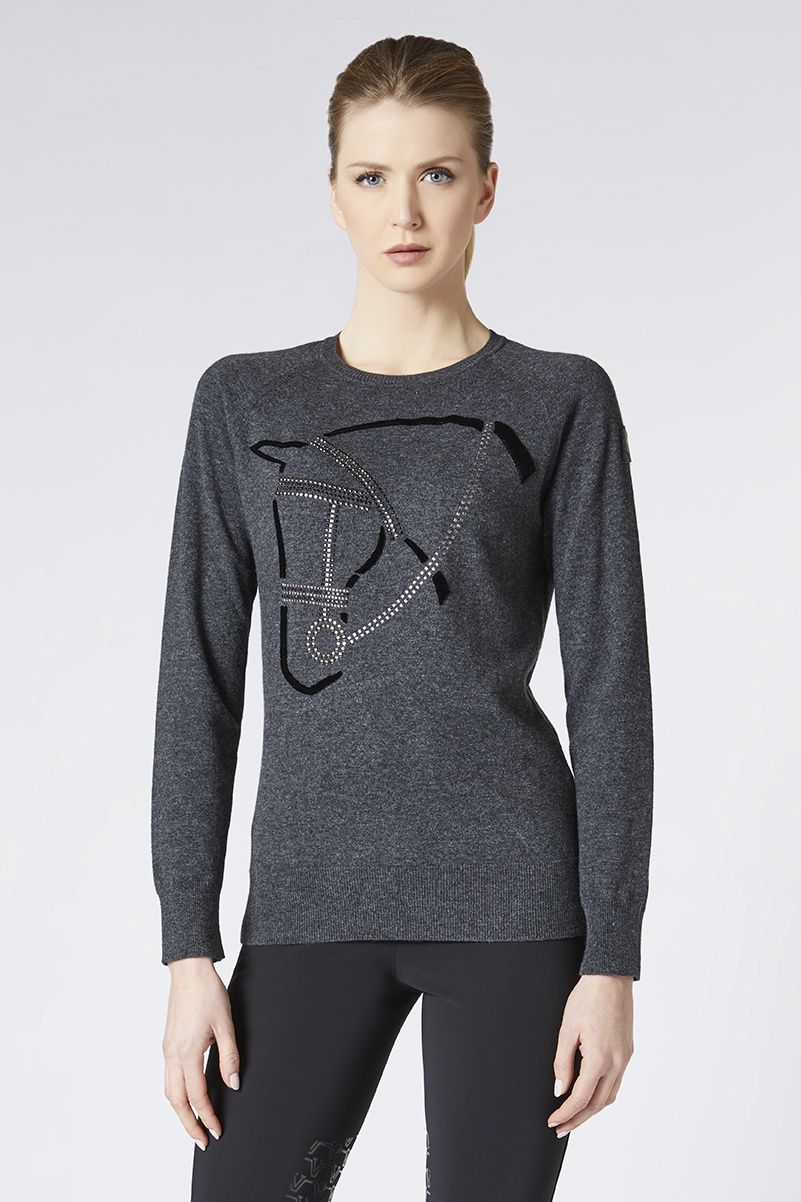 Vestrum Costalta Strickpullover mit Rundhalsausschnitt, Color: Grey, Size: XXL