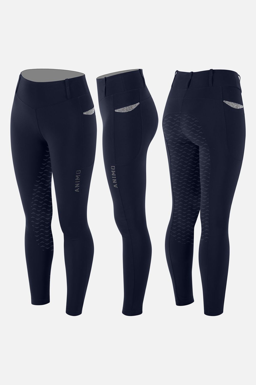 Animo Nimbus Full Grip Breeches, Color: Navy, Size: XS