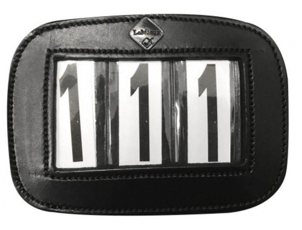 LeMieux Saddle Pad Number Holder, Color: Black, Size: One Size
