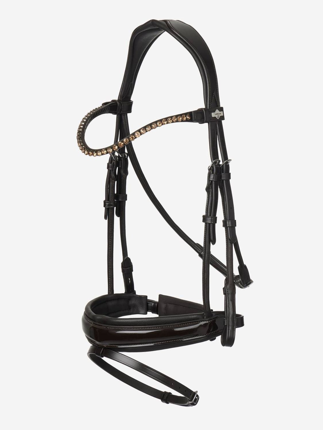 LeMieux Kudos Patent Dressage Bridle, Color: Brown, Size: Cob