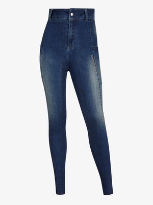 LeMieux Young Rider Annie Denim Bregging, Color: Navy, Size: 7-8