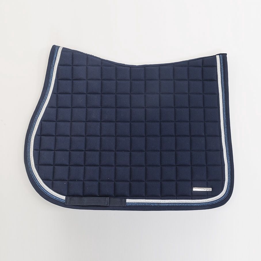 Lami-Cell Saddle Pad Sparkling Pies, Color: Navy, Size: Dressage - Full