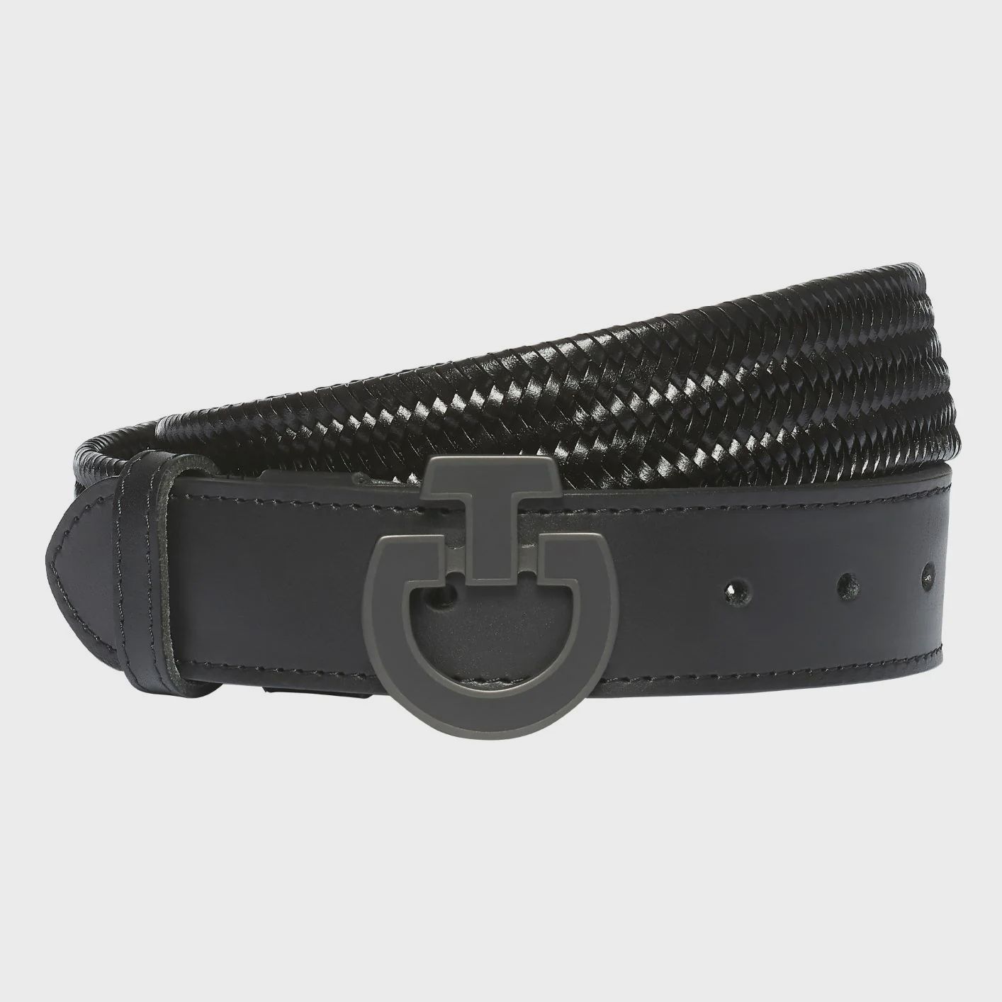 Ceinture en cuir pour femme, Color: Black, Size: M - 97 cm