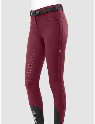 Women&#39;s Full Grip Breeches Davina, Color: Cherry, Size: M