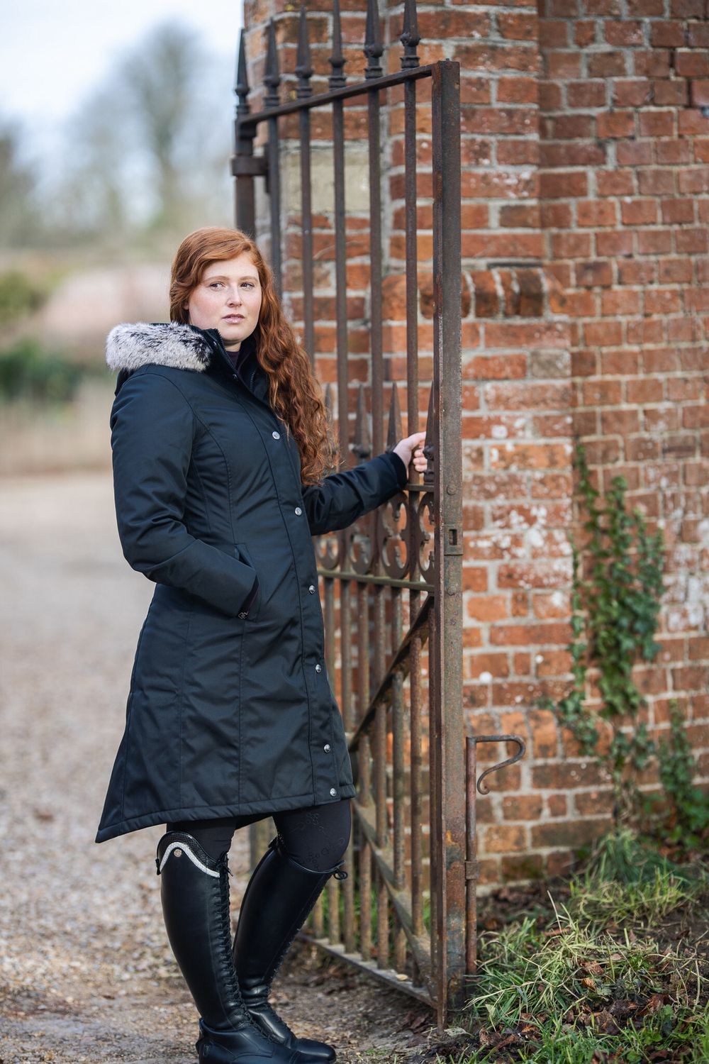 LeMieux Waterproof Long Riding Coat, Color: Navy, Size: XS