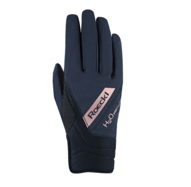Roeckl Waregem Gloves, Color: Black/Copper, Size: 6