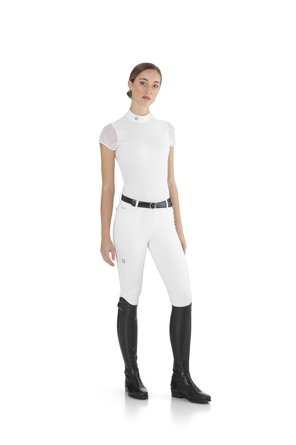 Ego7 Competition Shirt Rita Top Short Sleeve, Color: White, Size: XS