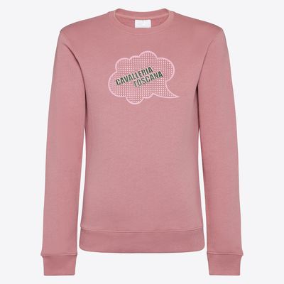 Cavalleria Toscana Young Rider Comic Book Sweatshirt aus Baumwolle mit Rundhalsausschnitt