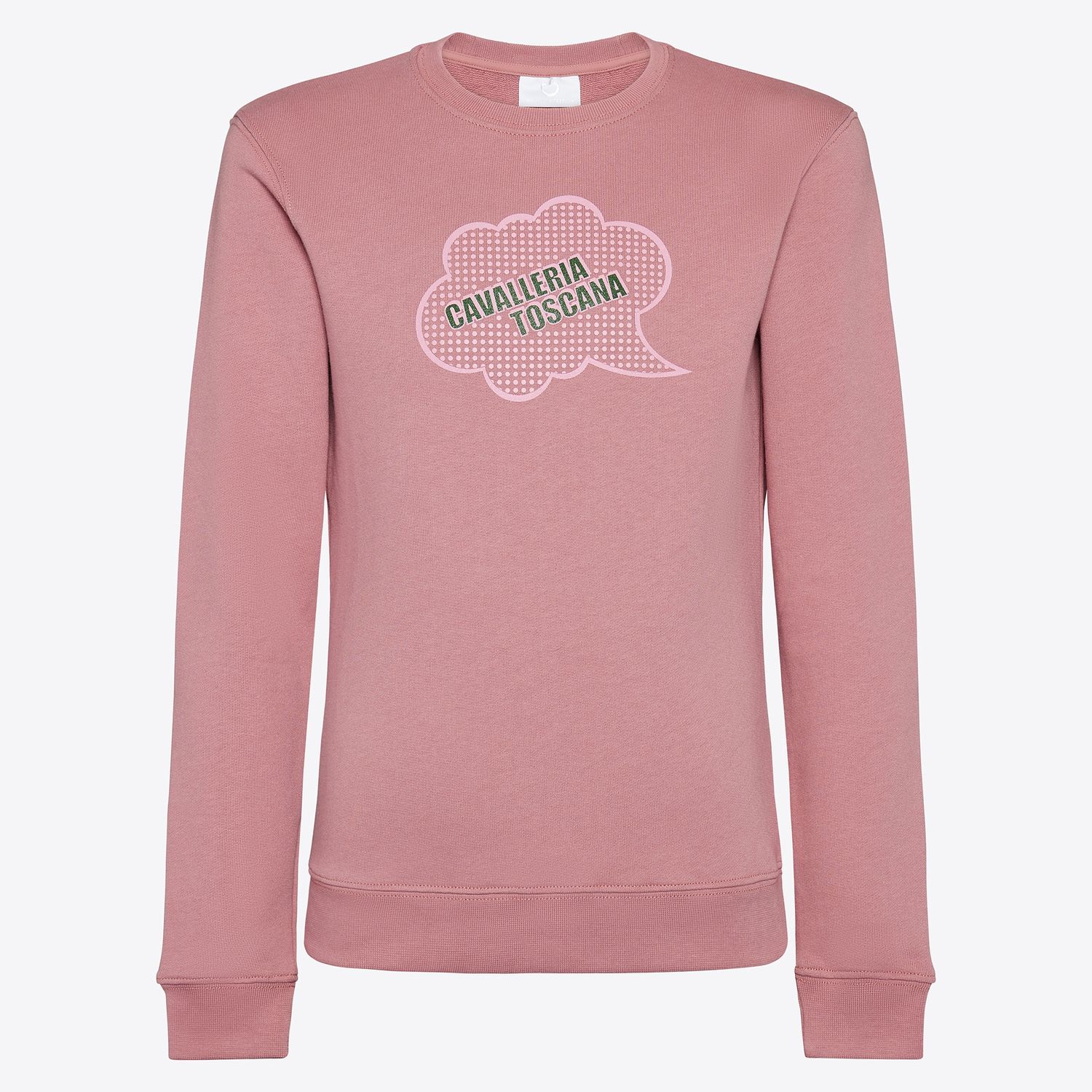 Cavalleria Toscana Young Rider Comic Book Cotton Crew Neck Sweatshirt, Color: Pink, Size: 12