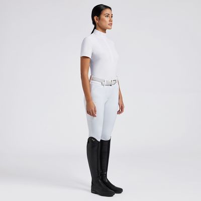 Cavalleria Toscana Women&#39;s Heat Saeled Perforated Bib S/S Competition Shirt