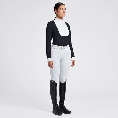 Cavalleria Toscana Женская плиссированная футболка из джерси L/S