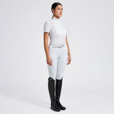 Cavalleria Toscana Damen Plissee-Trägertrikot F/S Wettkampfshirt