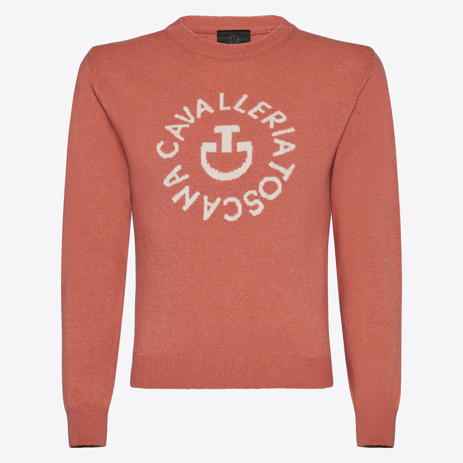 Cavalleria Toscana Young Rider Orbit Cashmere Blend Crew Neck Sweater, Color: Pink, Size: 12