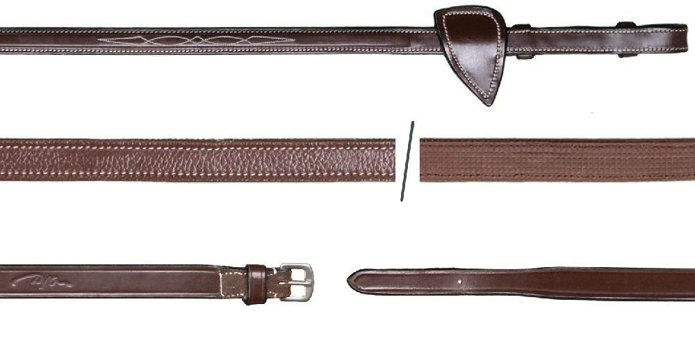 Dy&#39;on 1/2&#39;&#39; Hunter Reins, Color: Brown, Size: Cob