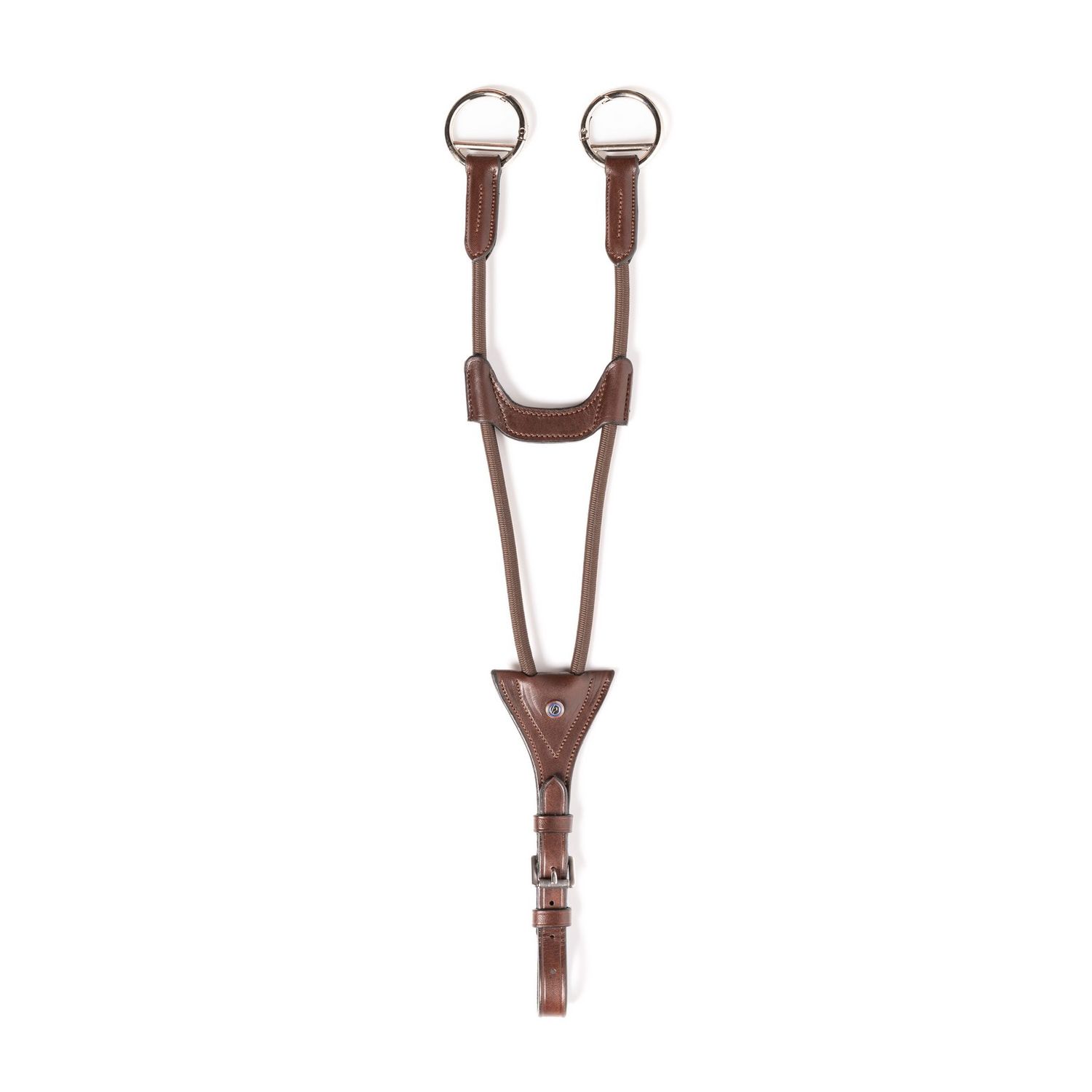 Trust Valkenswaard Elastic running Martingale Attachment, Color: Brown/Silver, Size: Cob