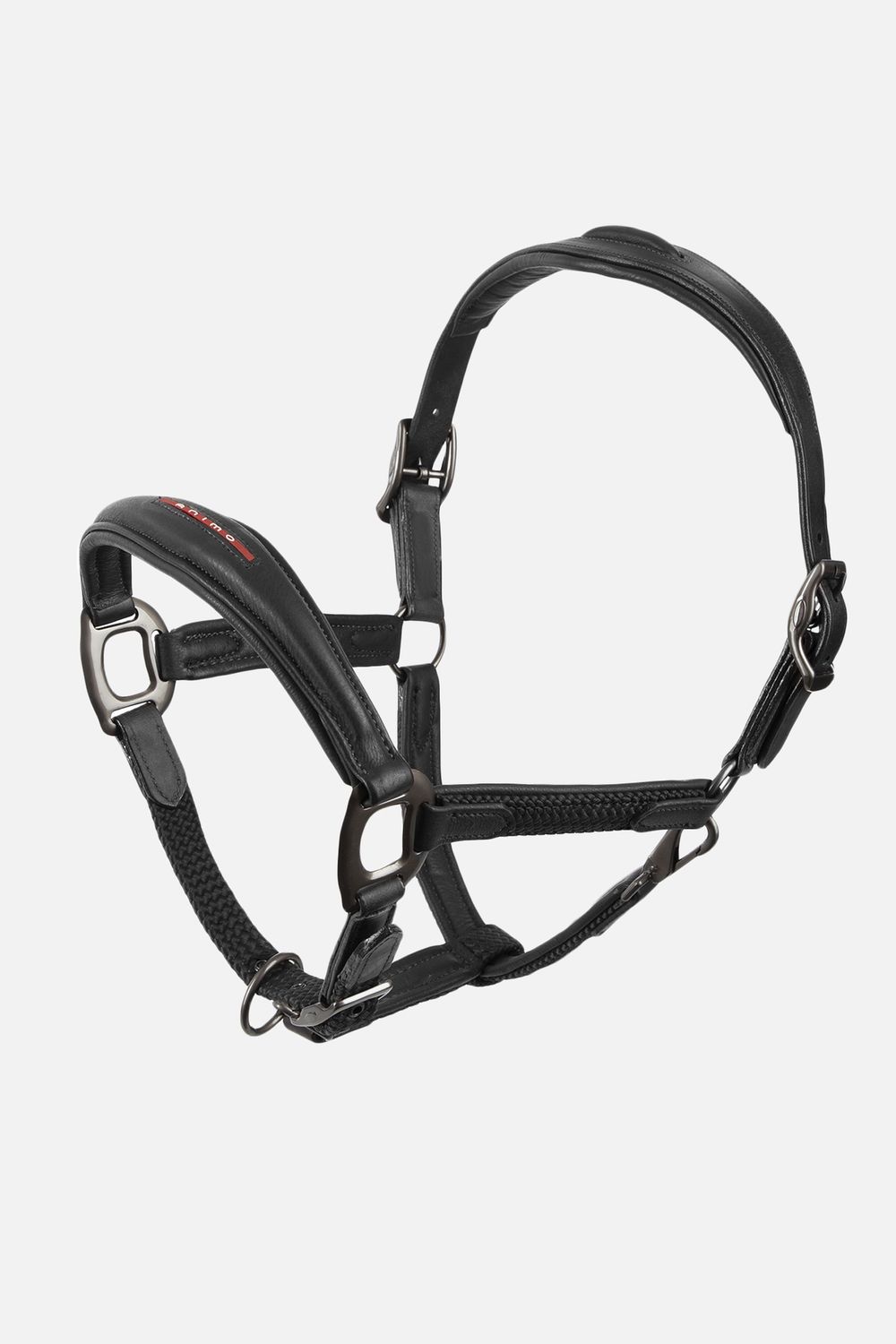 Animo Leather Halter Utility, Color: Black, Size: Cob
