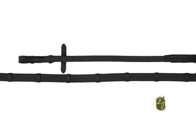 LJ Leathers Reins NEW PRO - brass buckles - 16mm