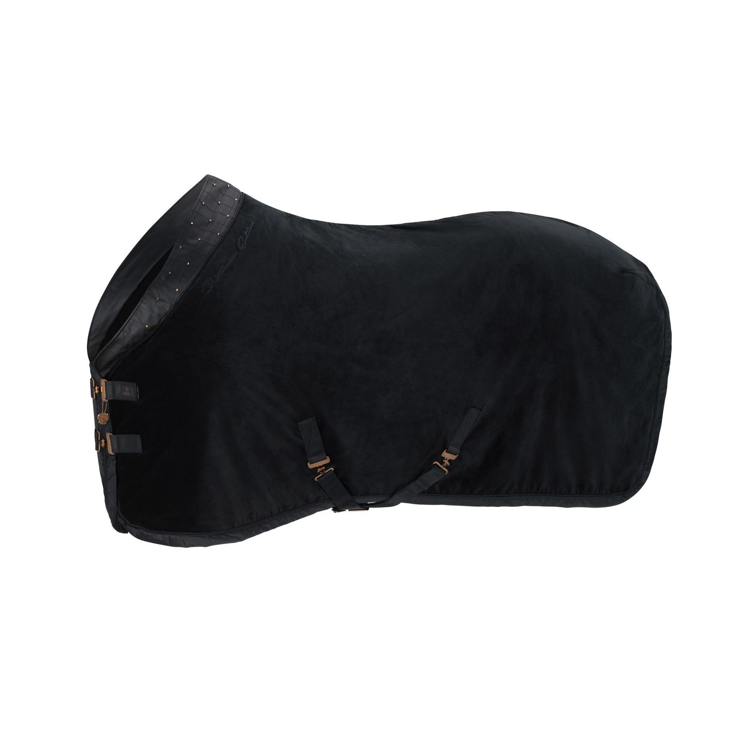 Eskadron Sweat Horse Blanket Velvet Crystal Shetty Platinum 23 Black, Color: Black, Size: 85/130/4.3