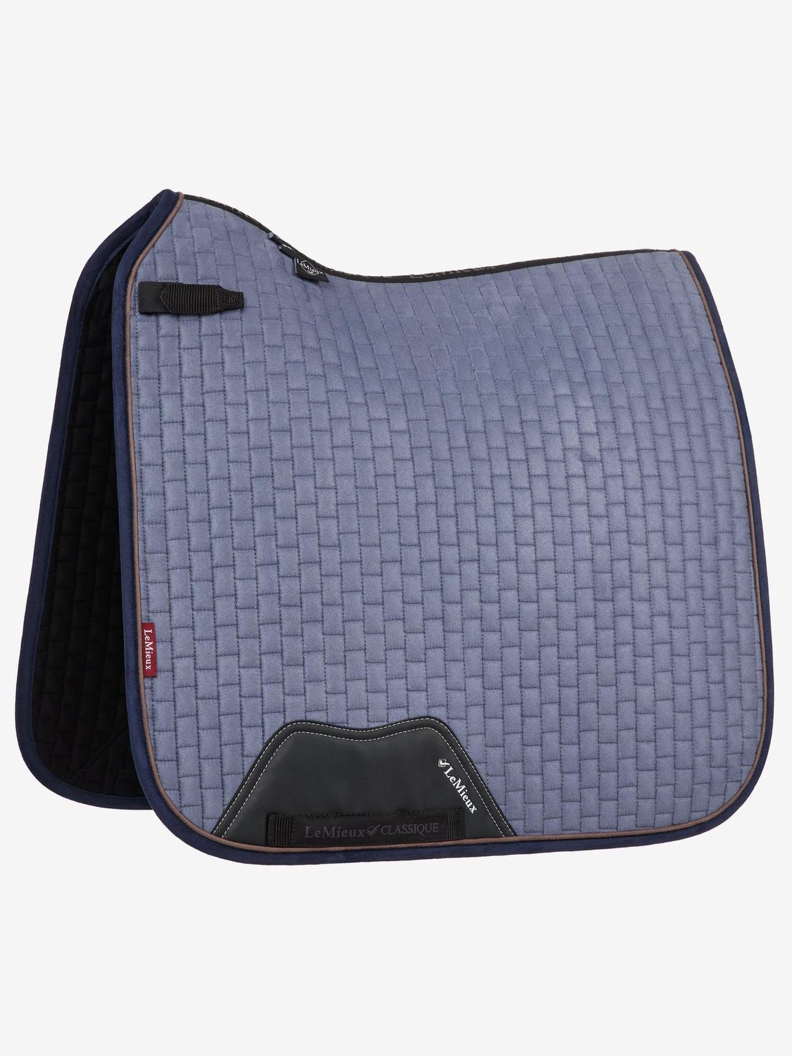 LeMieux Classic Suede Saddle Pad Jay Blue, Size: Full Dressage