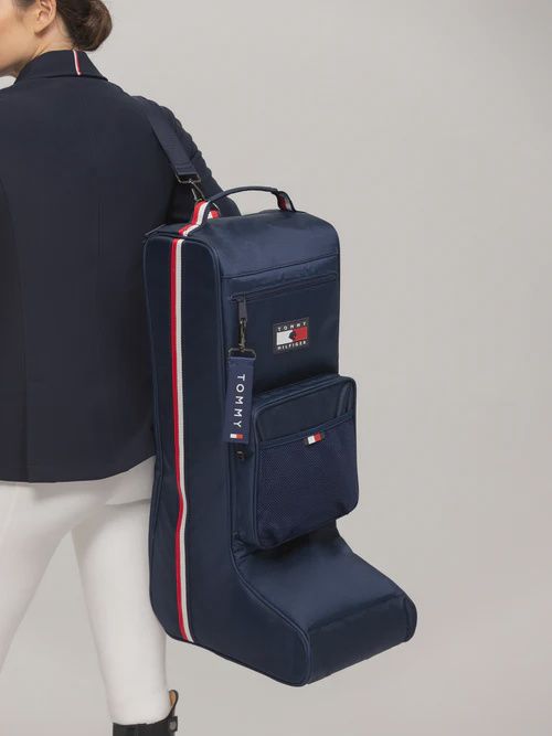 Tommy Hilfiger Equestrian Buffalo Boot Bag, Color: Desert Sky