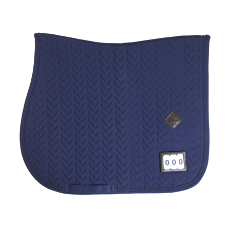 Kentucky Saddle Pad Fishbone Competition Jumping, Color: Navy, Size: Jump - Full