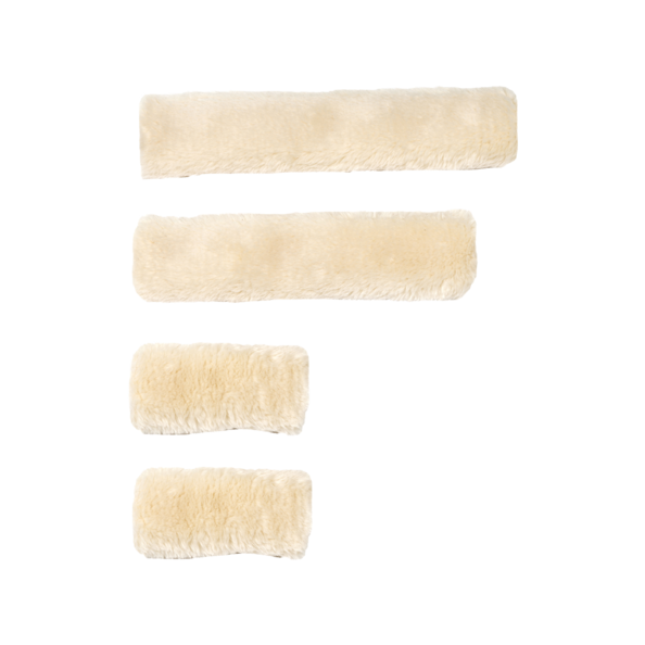 Kentucky Lammfell Halfter Set, Color: Naturel, Size: 4pcs