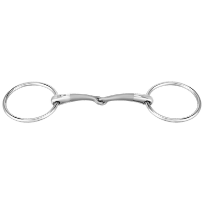 Satinox loose ring snaffle single jointed - Stainless steel