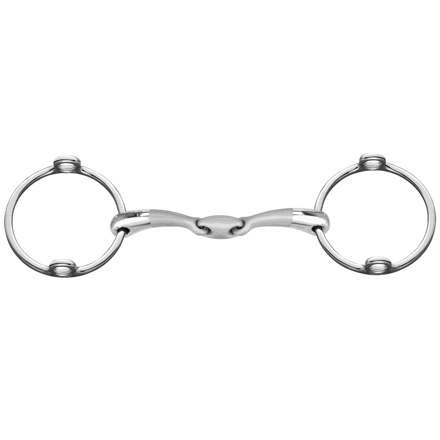 Sprenger Satinox Gag Bit, Detail: Dubbel Gebroken, Size: 13.5cm