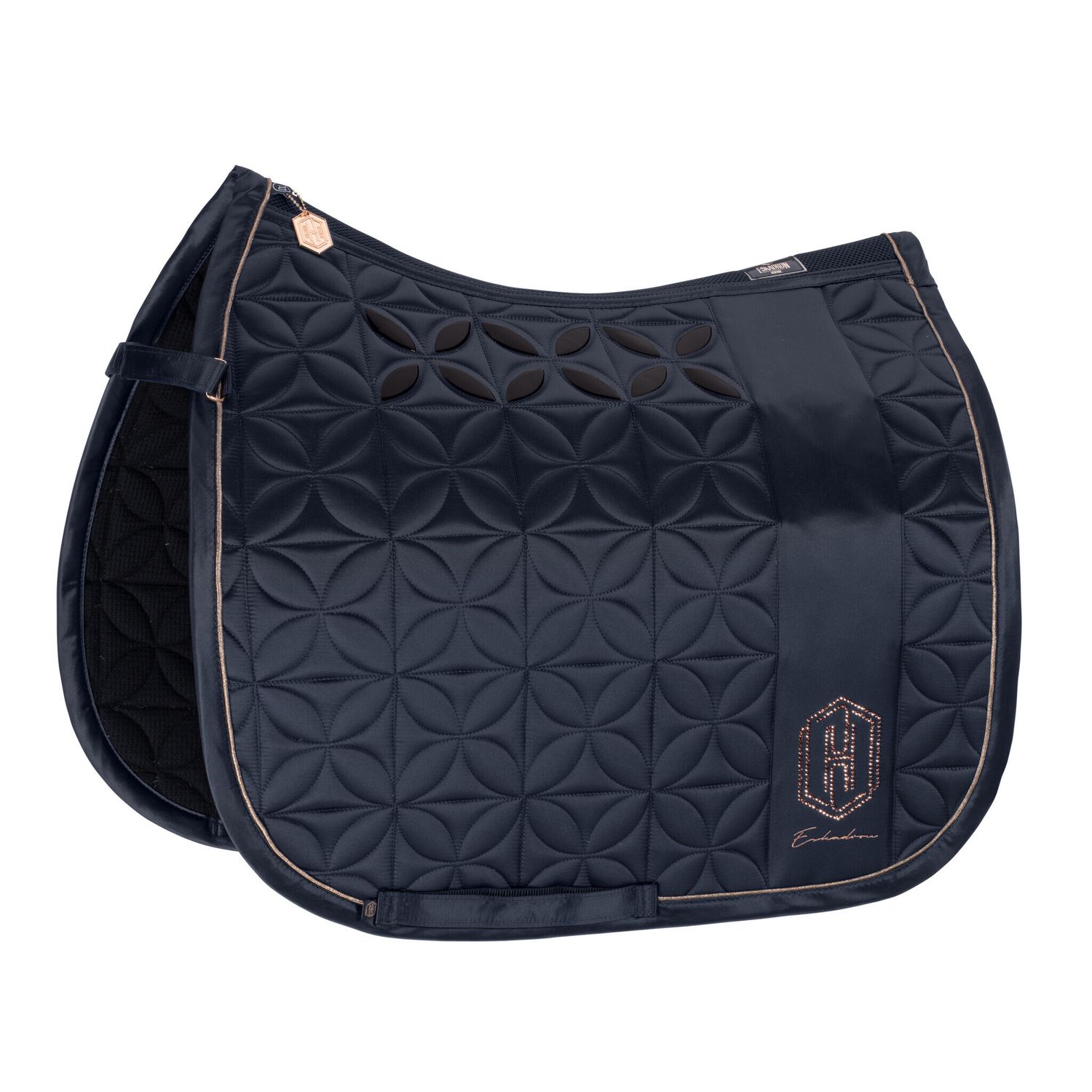 Eskadron Седельная накладка Mattgloss Big Square Heritage 23/24, Color: Navy, Size: Dressage - Pony