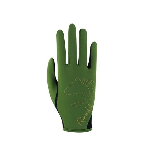 Roeckl Riding Gloves Tryon, Color: Pesto, Size: 6